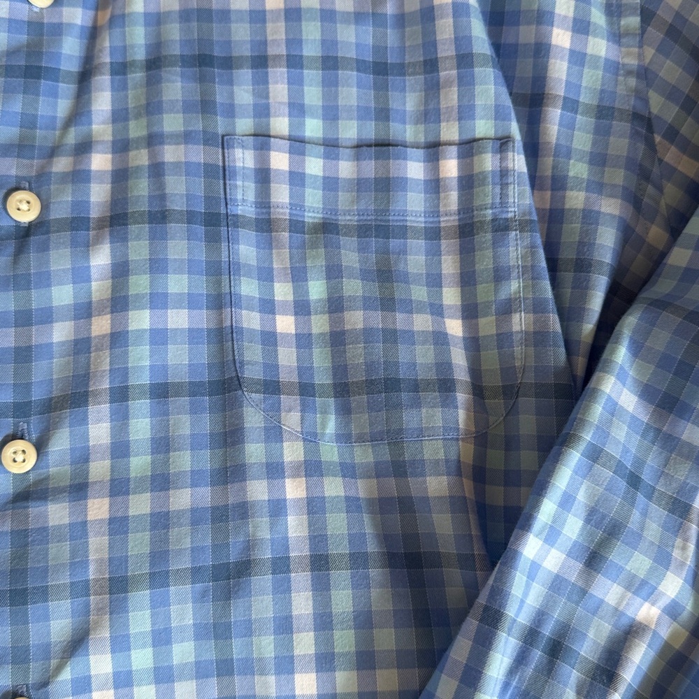 TWO!! Peter Millar shirts, one is blue and one is white, both size XXL - Picture 4 of 9